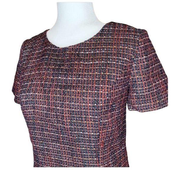 EUC Hawthorn 41 Colorful Karius Tweed Woven Mixed Media Pullover Top - Picture 3 of 8